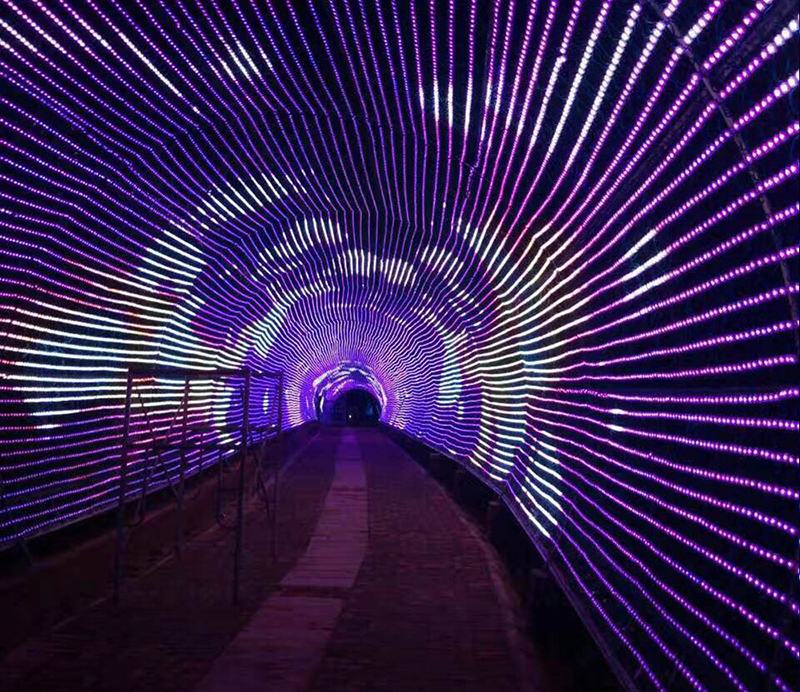 新一代柔性LED網格屏的優勢_華宇星光電