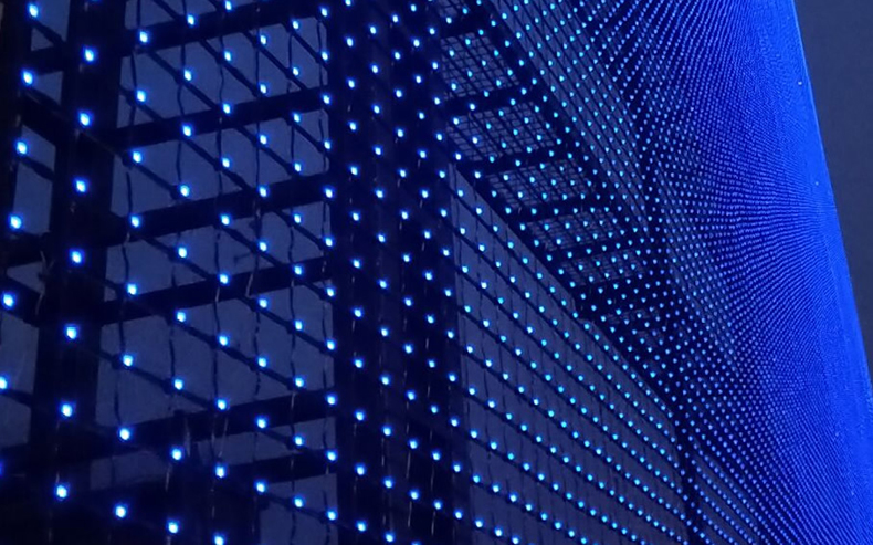 新一代LED網格屏的優勢_華宇星光電(圖3)