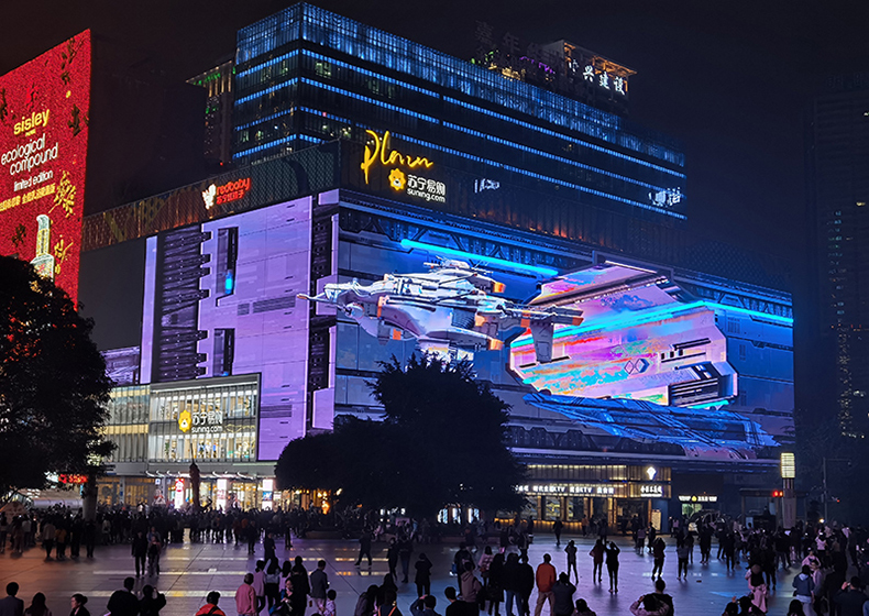 LED網(wǎng)格屏為何成為樓宇廣告的新寵呢？(圖1)